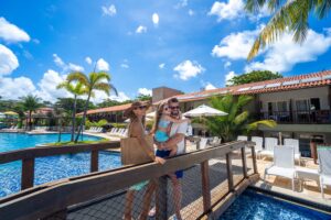 Férias em família no Salinas Maceió em um dia ensolarado