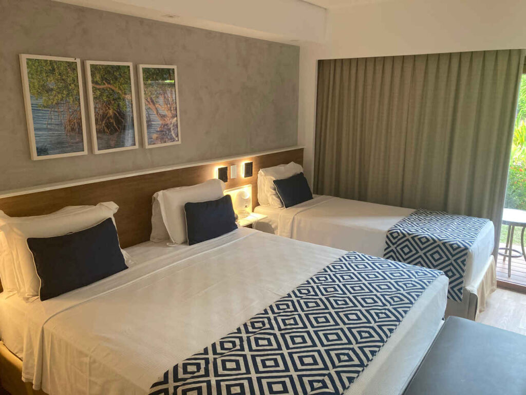 Quarto de resort no nordeste na baixa temporada.