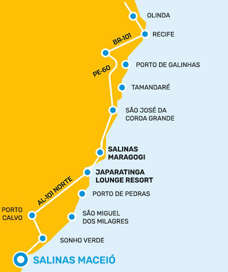 Mapa Maceió