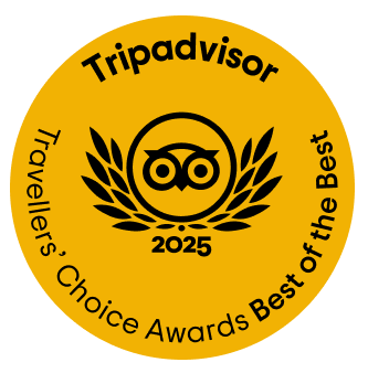 Logo do prêmio travelrs choice do tripadvisor