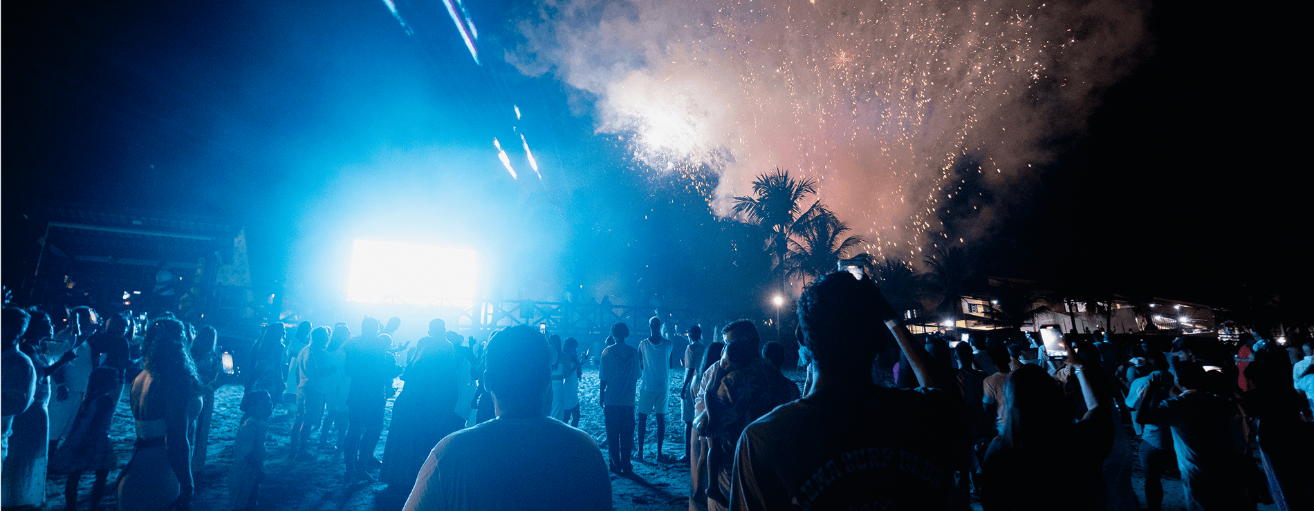 Praia de Ipioca repleta de hóspedes durante o reveillon do Salinas Maceió.