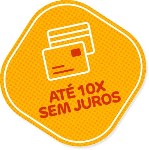 Até 10x sem juros.