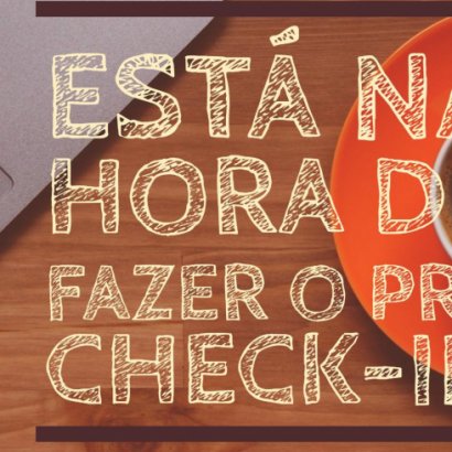 Está na hora de fazer o pré check-in