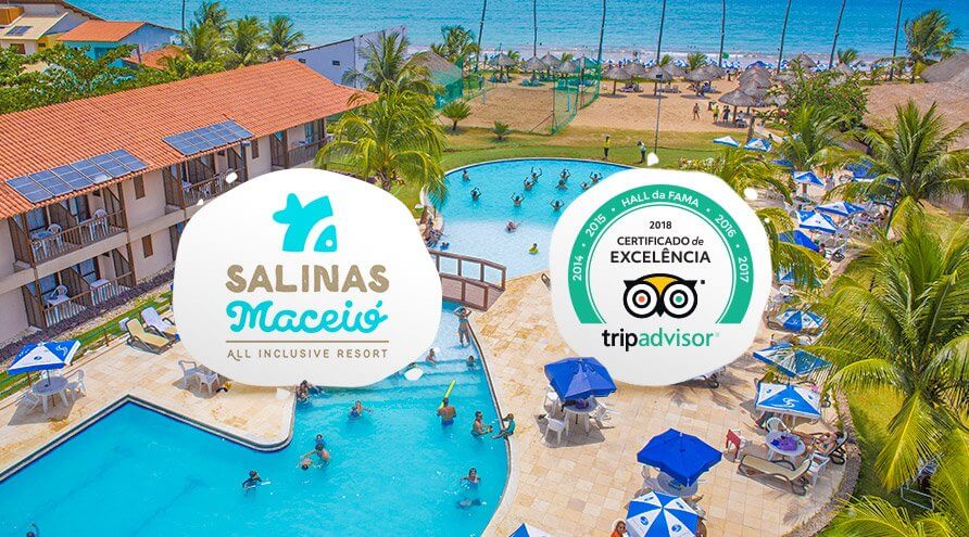Salinas Maceió recebe Certificado de Excelência 2018 no Tripadvisor