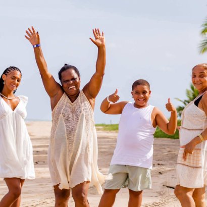 Raphael Vicente e família no Salinas Maragogi